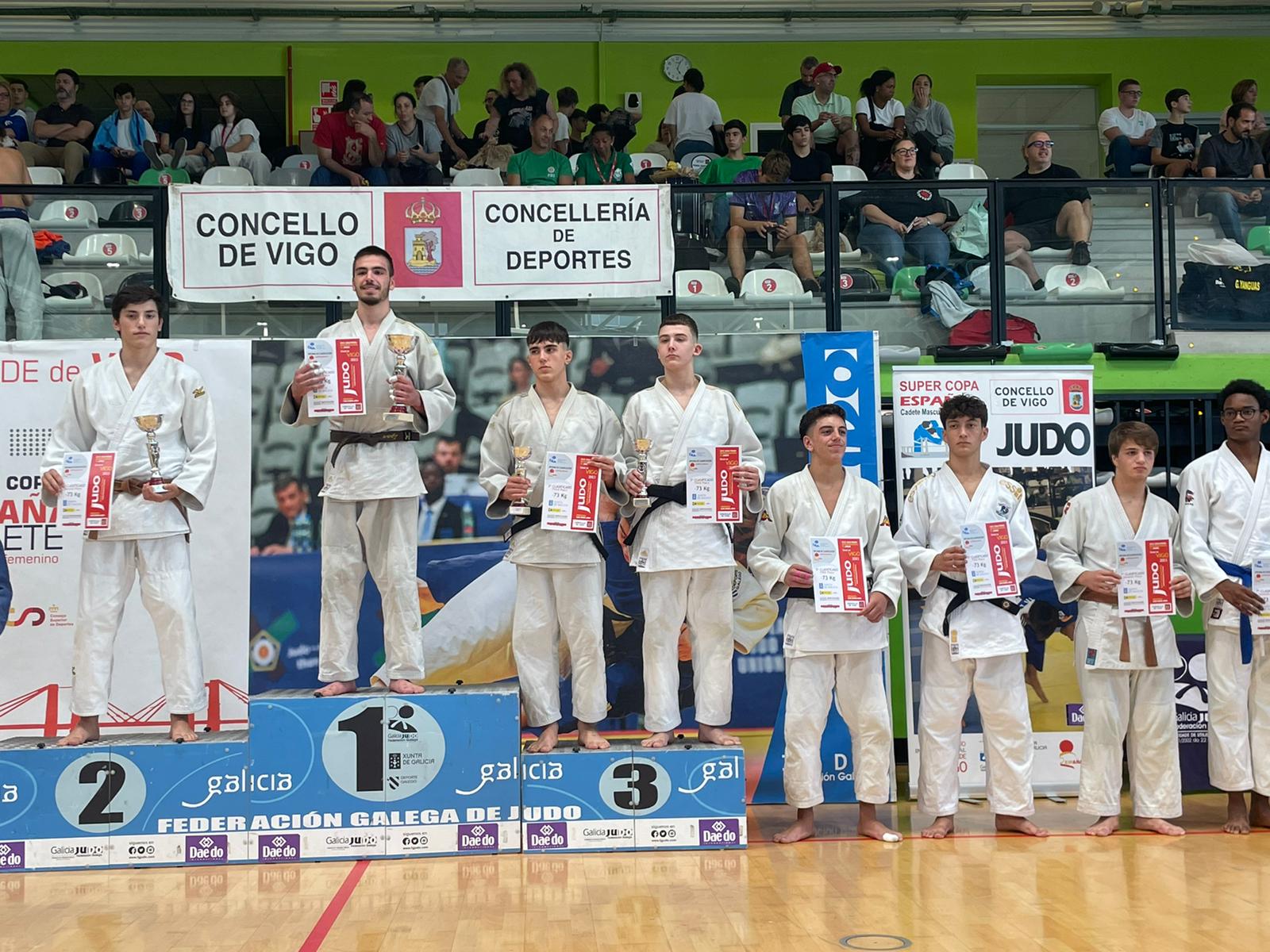 ORO Y 5º PUESTO EN LA SUPERCOPA ESPAÑA DE JUDO CADETE VIGO. 14-10-23 RESULTADOS